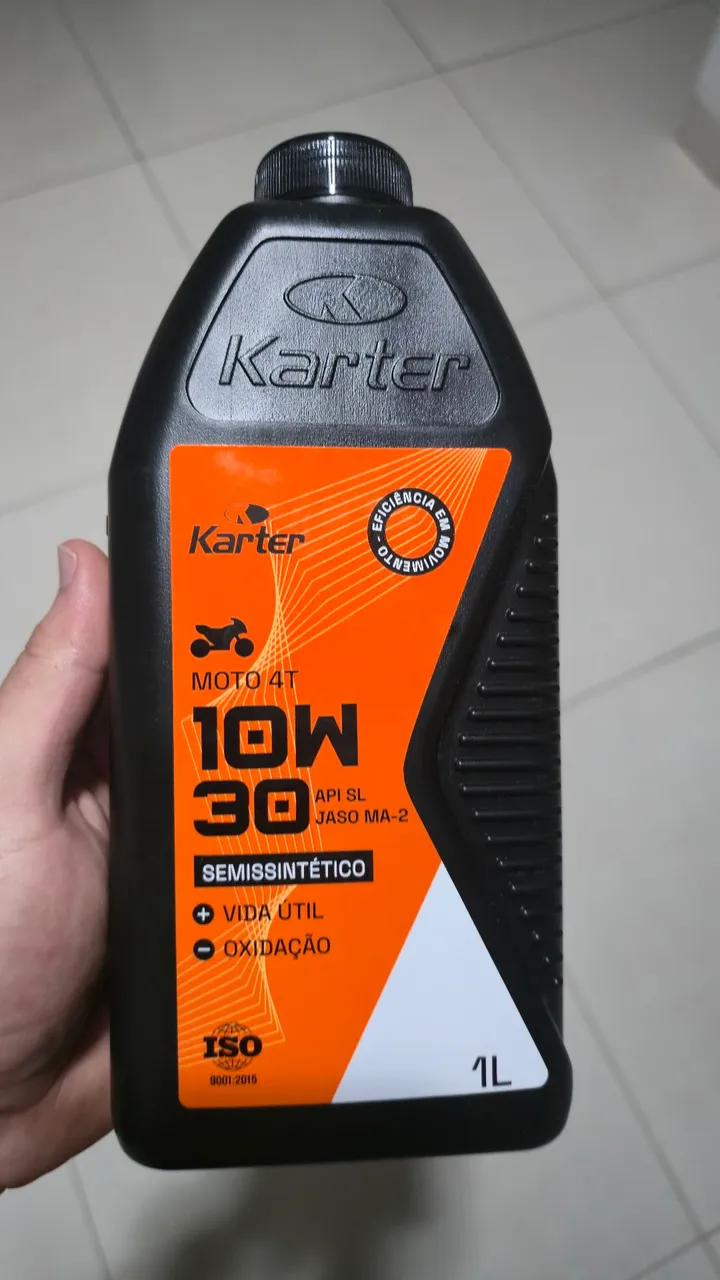 Óleo para moto 4T 10W30 Semissintético Karter - 1L