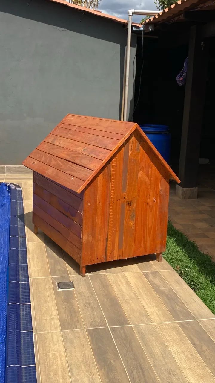 Casinha de cachorro de madeira - Foto 5