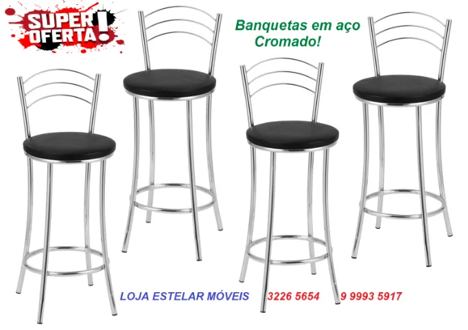 Banquetas alta de vários modelos!