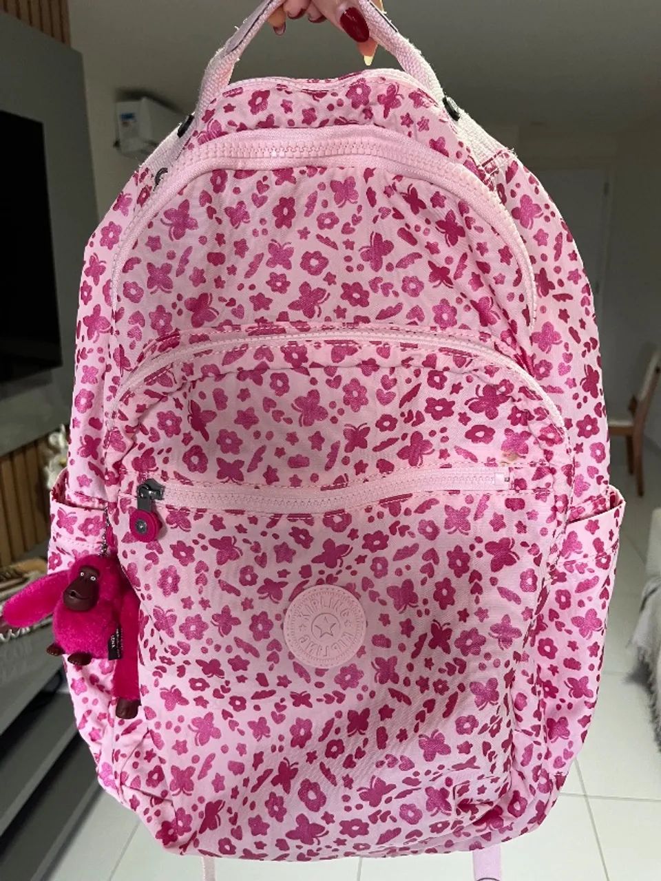 Mochila Kipling original estampada - Foto 2