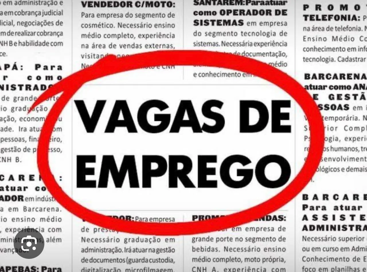 VAGAS DE EMPREGO