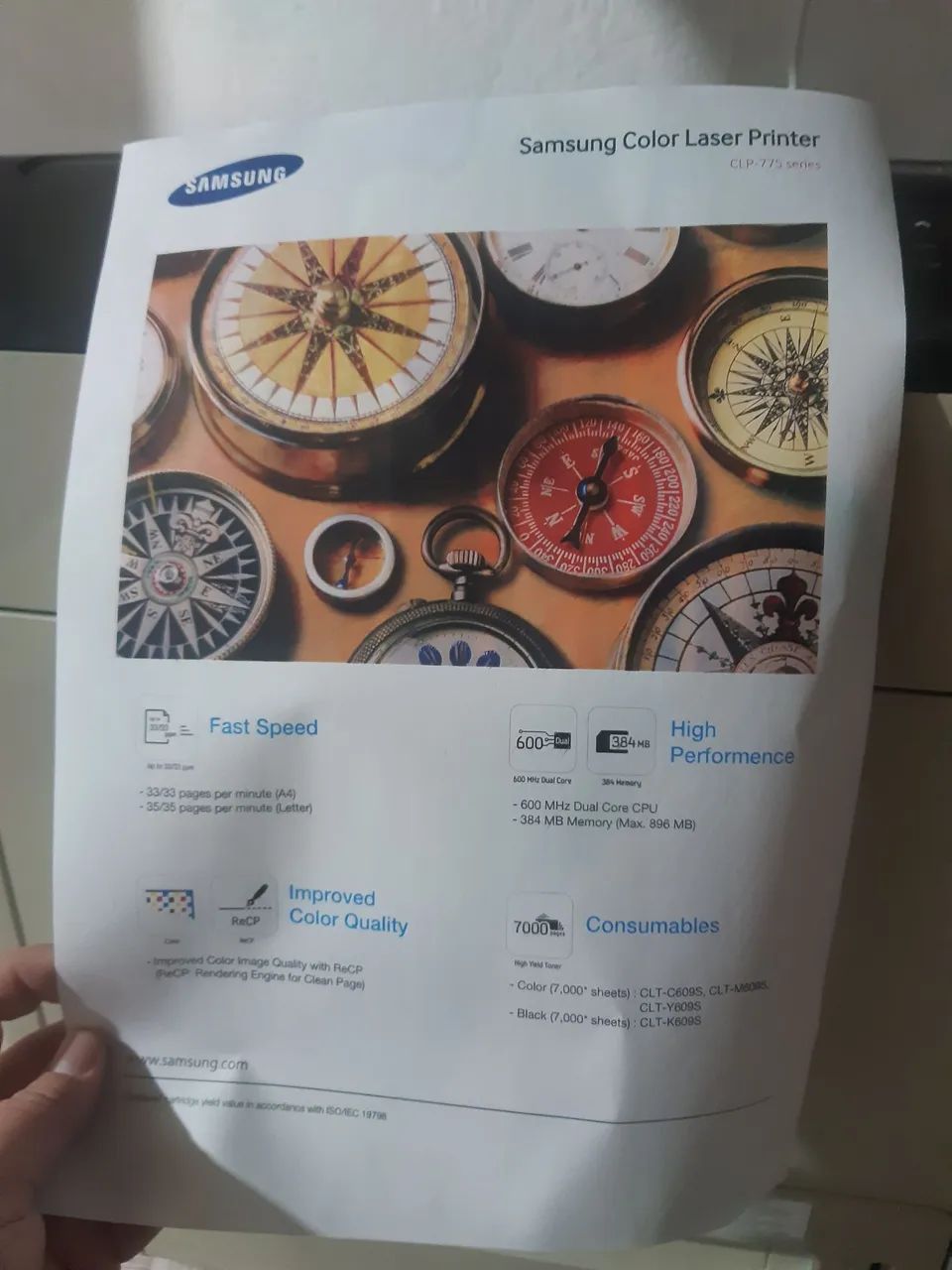 Impressora laser colorida Samsung + transformador de voltagem 5000V - Foto 6