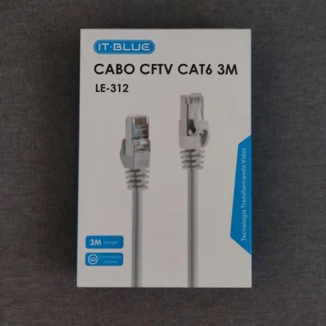 Cabo de Rede internet 3 Metros Cat6 Rj45 1000mb