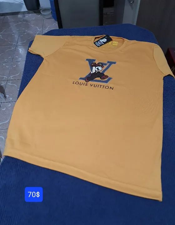 Camisa Grife peruana elastano da Louis Vuiton GG 