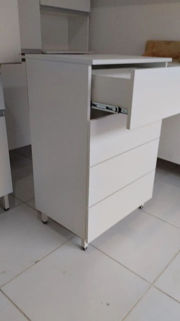 Cômoda 4 gavetas 100% MDF Nova - Foto 2