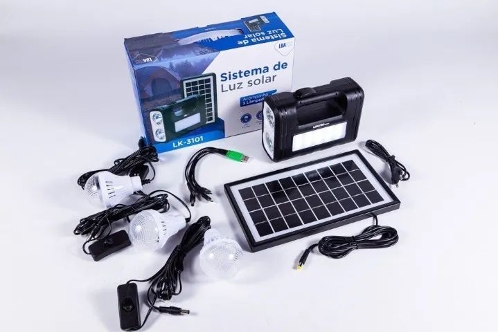 Kit Iluminação Gerador Energia Painel Placa Solar Carregador - Foto 5