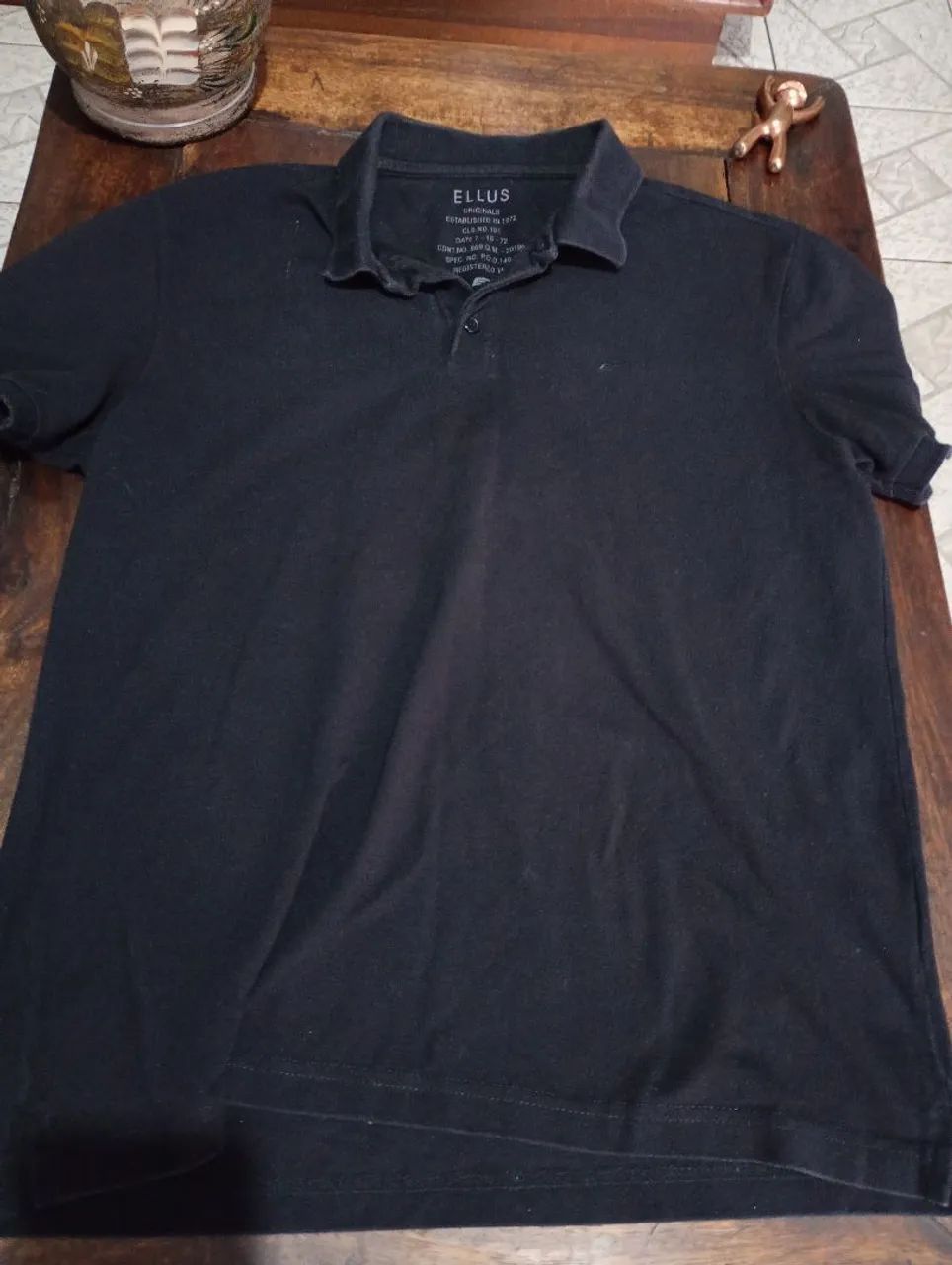 Camisa Polo Ellus - Preto.     G - Foto 3
