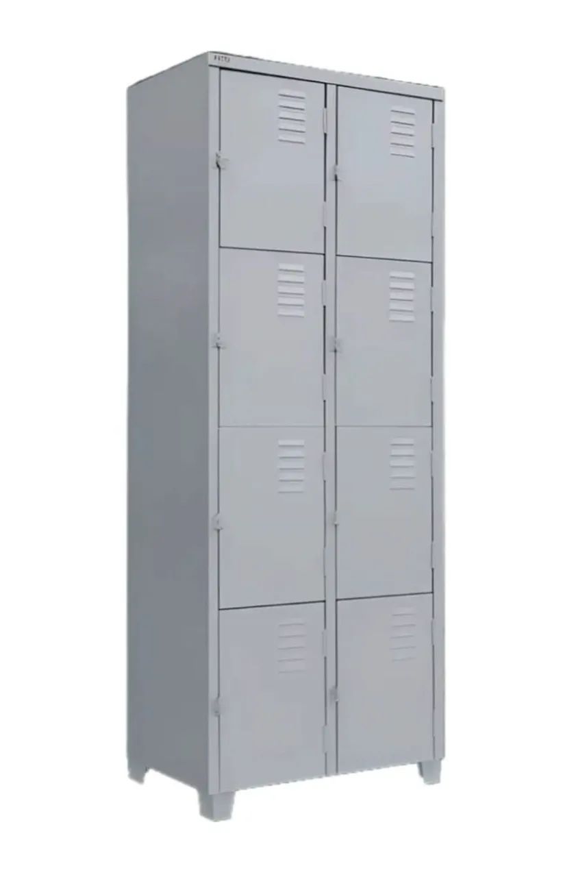 Roupeiro de Aço 8 Portas - 1,96x0,63x0,36m FAZEMOS ENTREGAS EM ATE 24 HORAS 