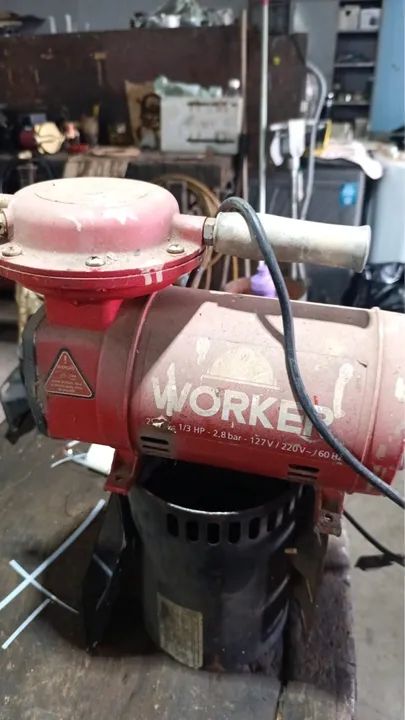 Compressor de ar Worker 1/3 HP 2,8 Bar