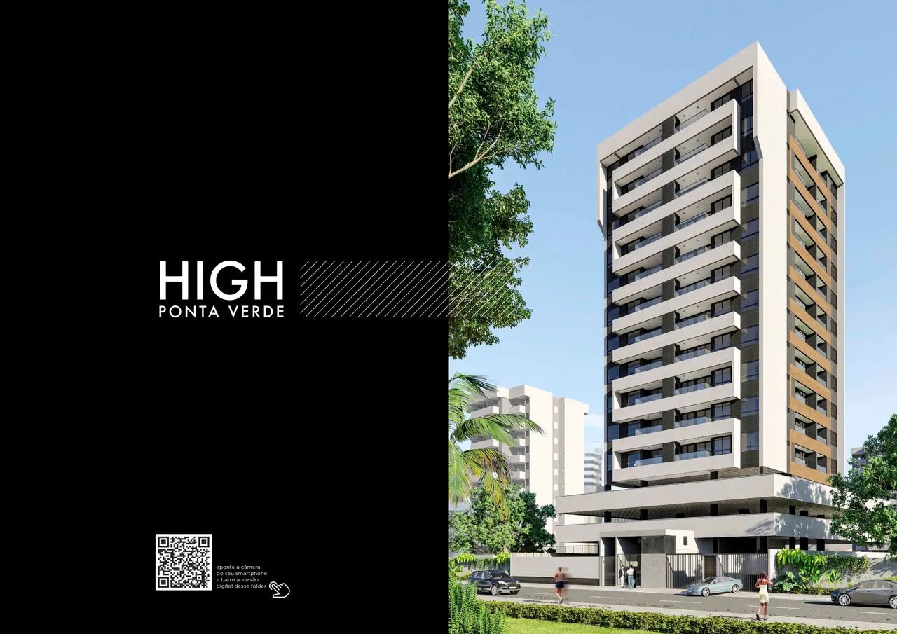 Apartamento para venda com 43 metros quadrados com 1 quarto em Ponta Verde - Maceió - AL