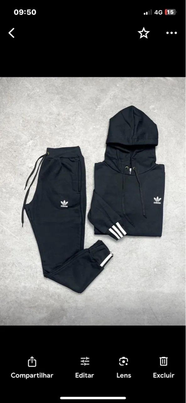 Conjunto adidas moletom