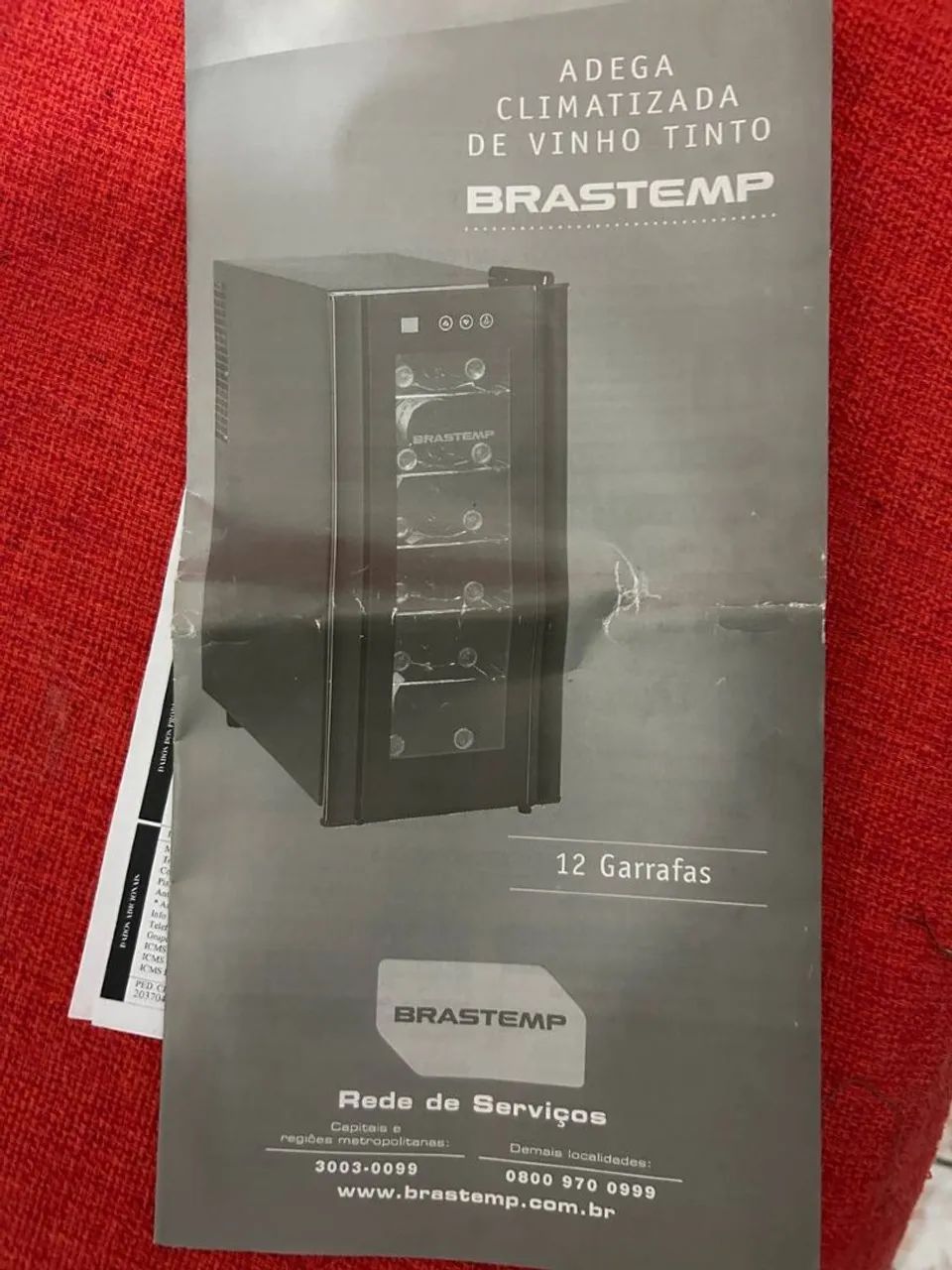 Adega Climatizada Brastemp 12 Garrafas usadas com defeito nos botões touch  - Foto 3