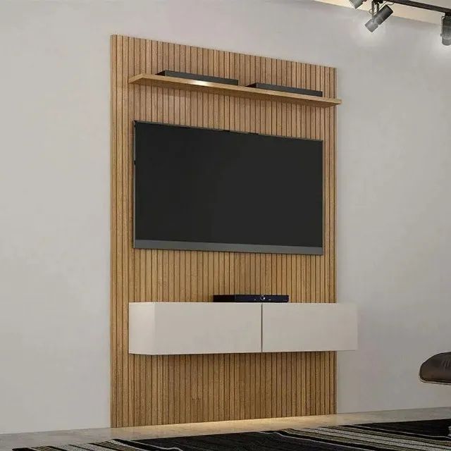 Estante Home Suspenso Frisado Para TV Até 50 Polegadas Curitiba - Montagem Grátis 