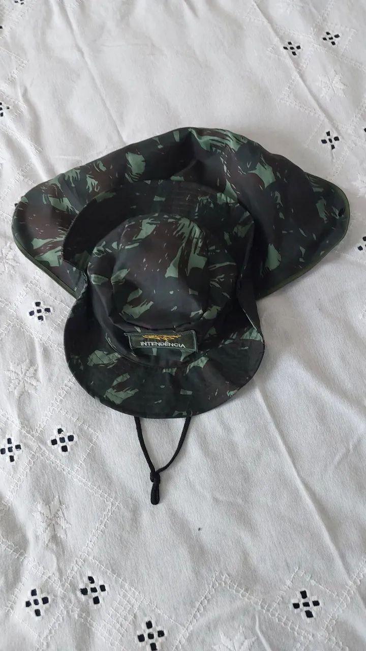 Chapéu Tipo Pescador com Proteção de Nuca E Pescoço Camuflado Selva - Intendência  - Foto 2