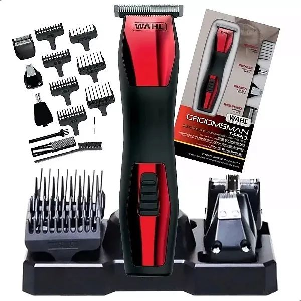 Aparador de Pelos Wahl Groomsman T-pro Completão Para Cabelo, Barba, Bigode e Corporal 