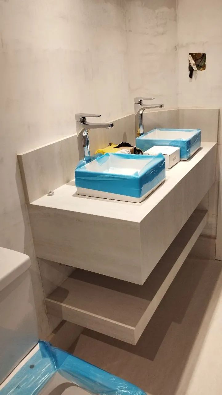 Pias em porcelanato fino acabamento  - Foto 5