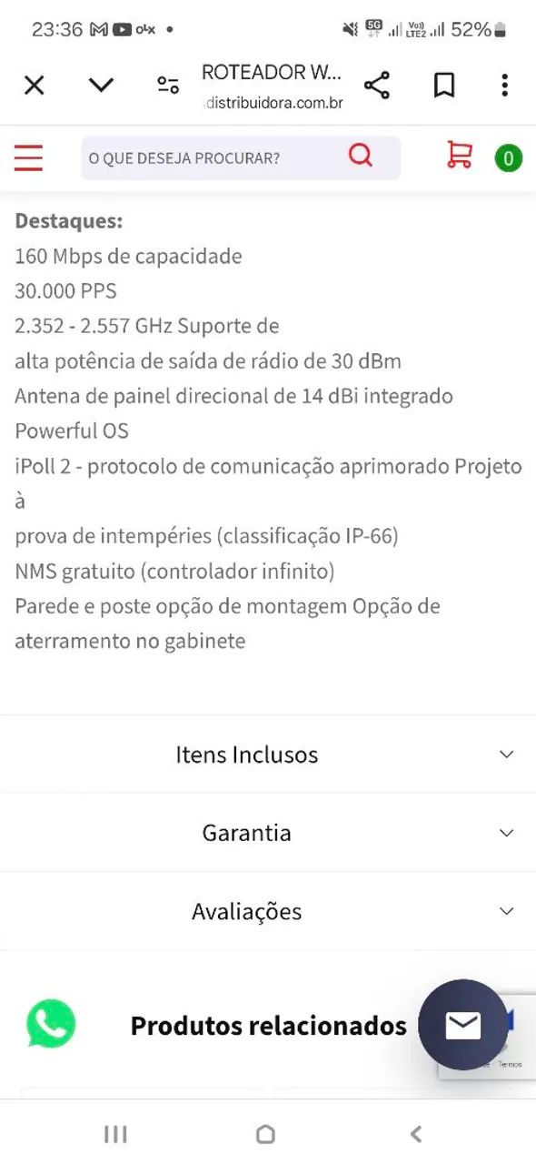 Roteador Intelbras APC 2M-1464312628119681124