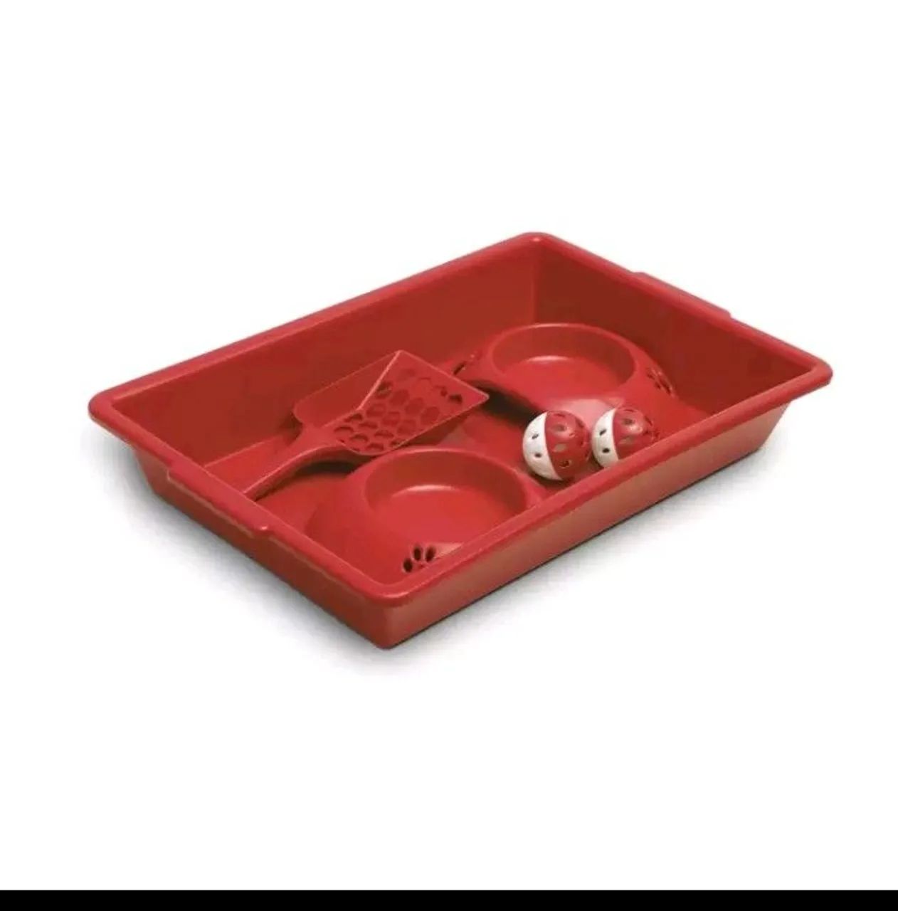 Kit para Gatos: Bandeja, Pás e Brinquedos