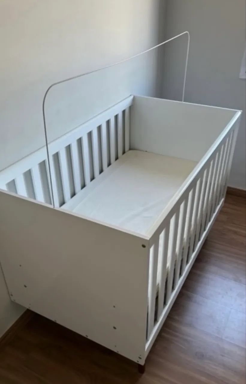 Berço Mini Cama Qencanto Retrô Qmovi Branco