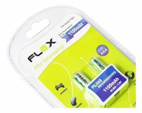 Pilha Recarregável AAA 2UND Flex FX-AAA28B2 - WZetta - Foto 2
