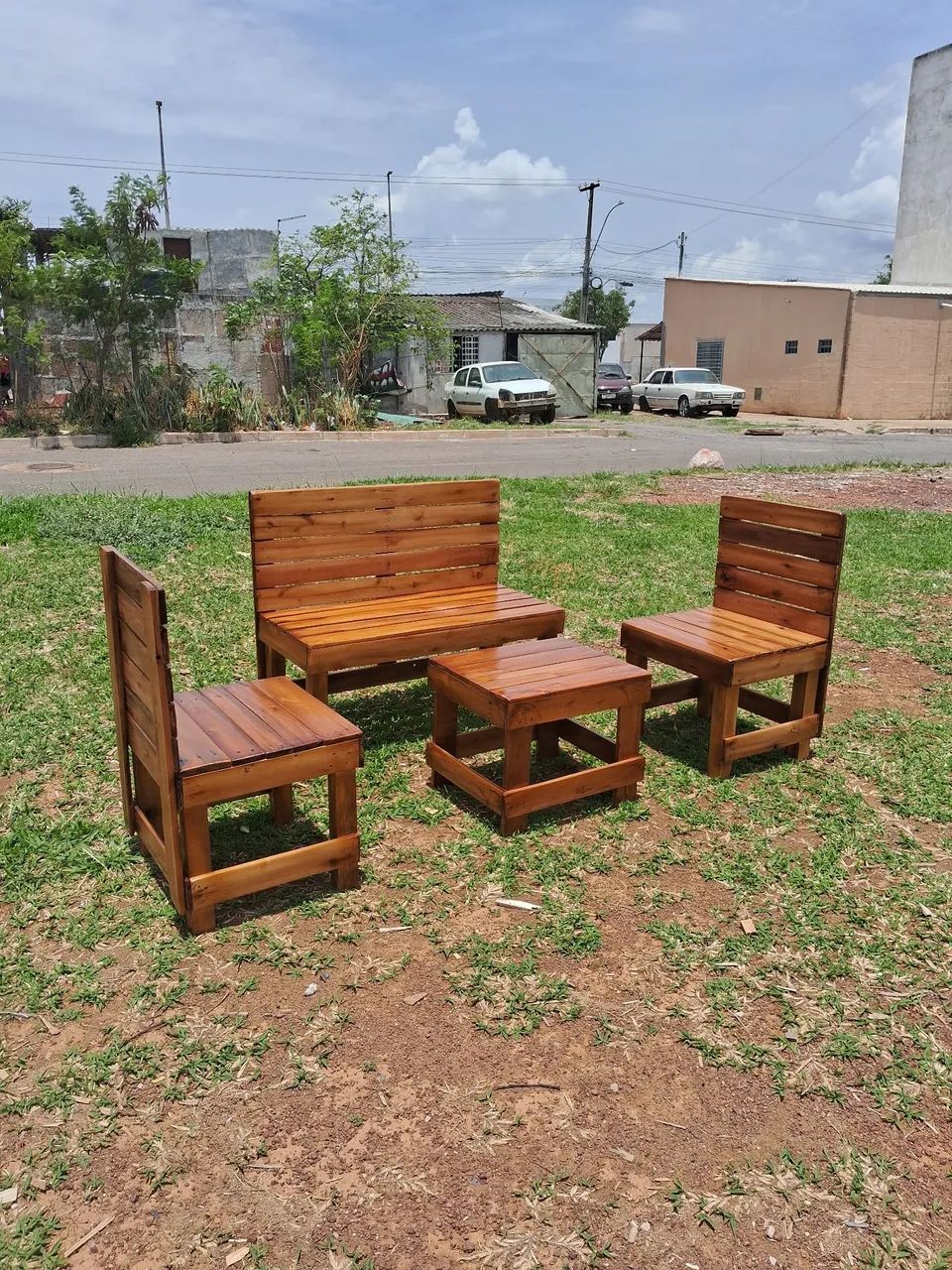 Conjunto de Bancos em pallet  - Foto 5