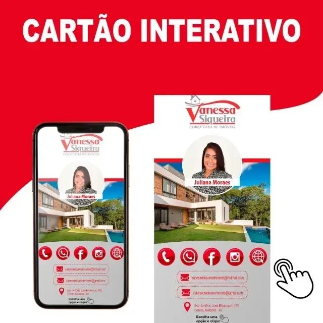 Cartão visitas Digital Clicável 