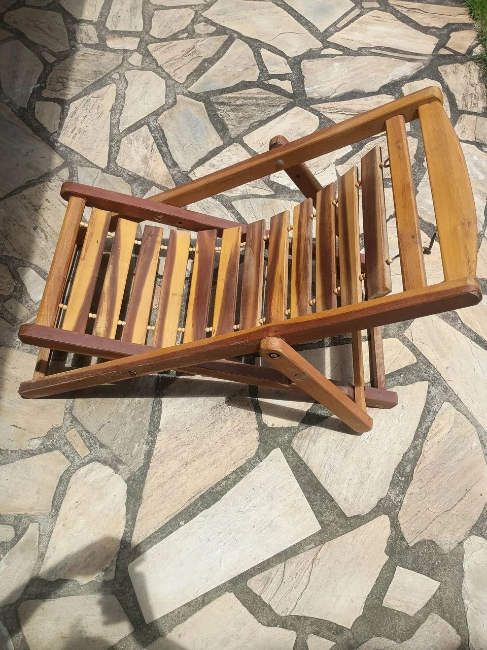 Espreguiçadeira de madeira 3 posições