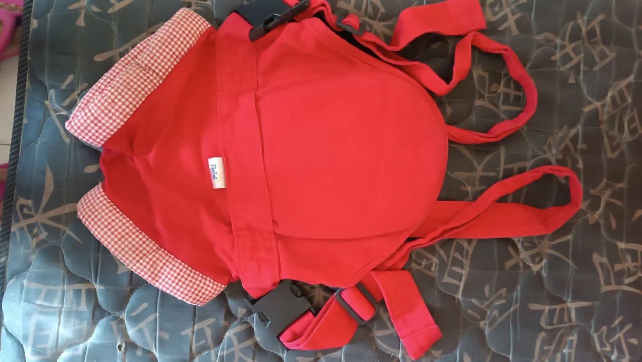 Canguru de Bebê Vermelho - Foto 3