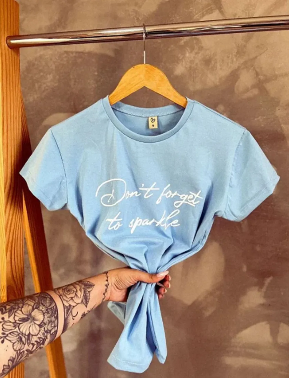 T-shirt Feminina 100% Algodão 
