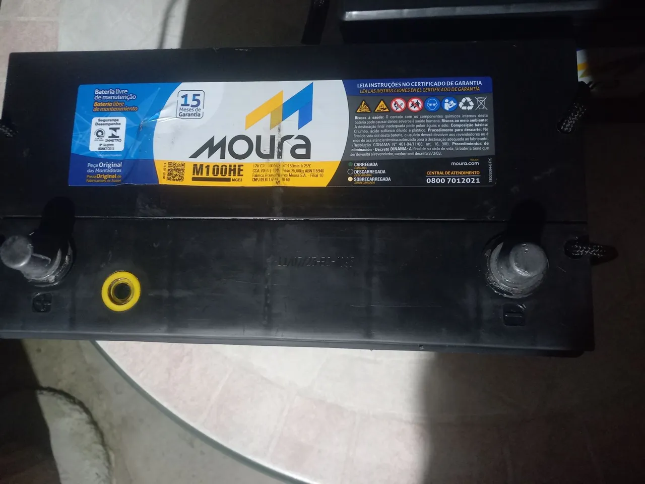 Bateria Moura M100HE para Caminhões.225 reais cada uma a base de troca