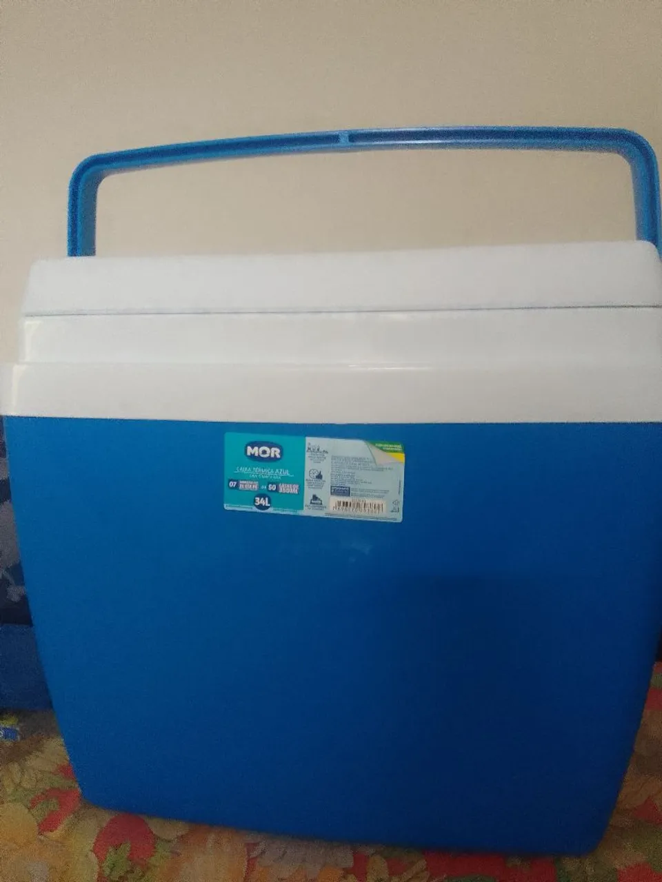 Caixa Térmica 34 Litros Mor Azul