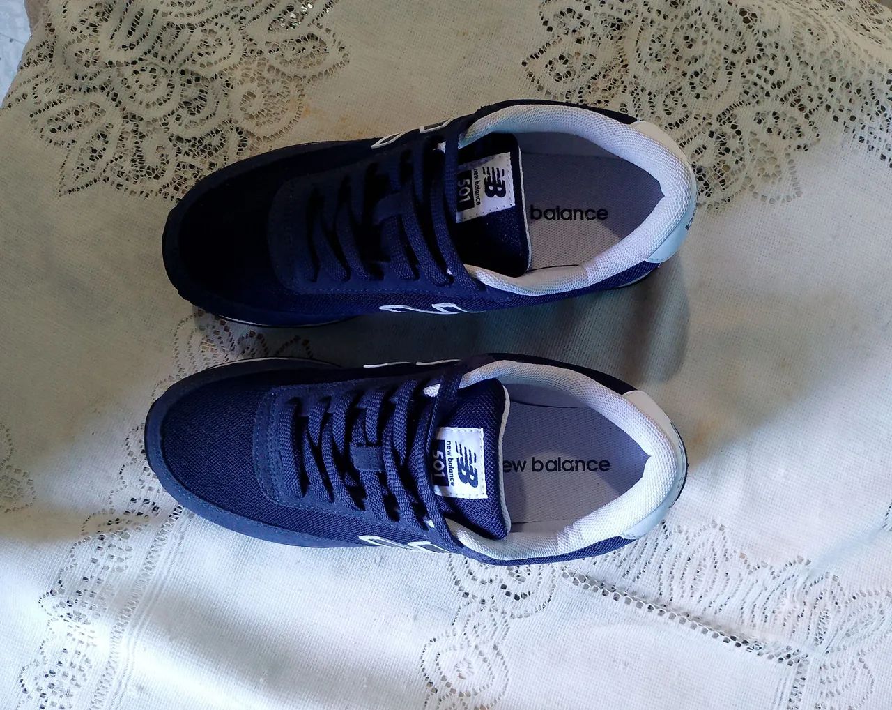 Tênis New Balance Masculino - Azul Nº 39, Semi-novo! - Foto 5
