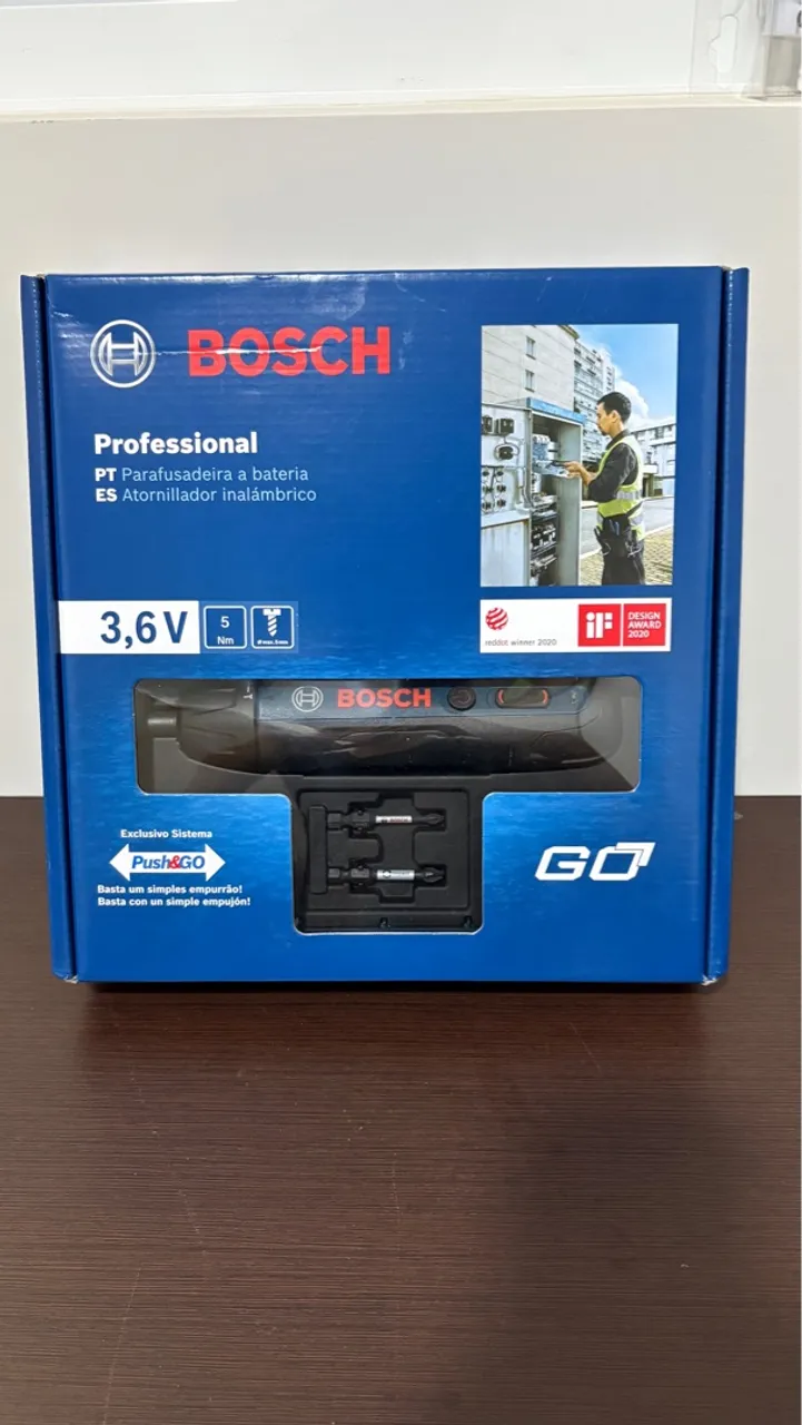 Parafusadeira a bateria Bosch GO Professional - 3,6V