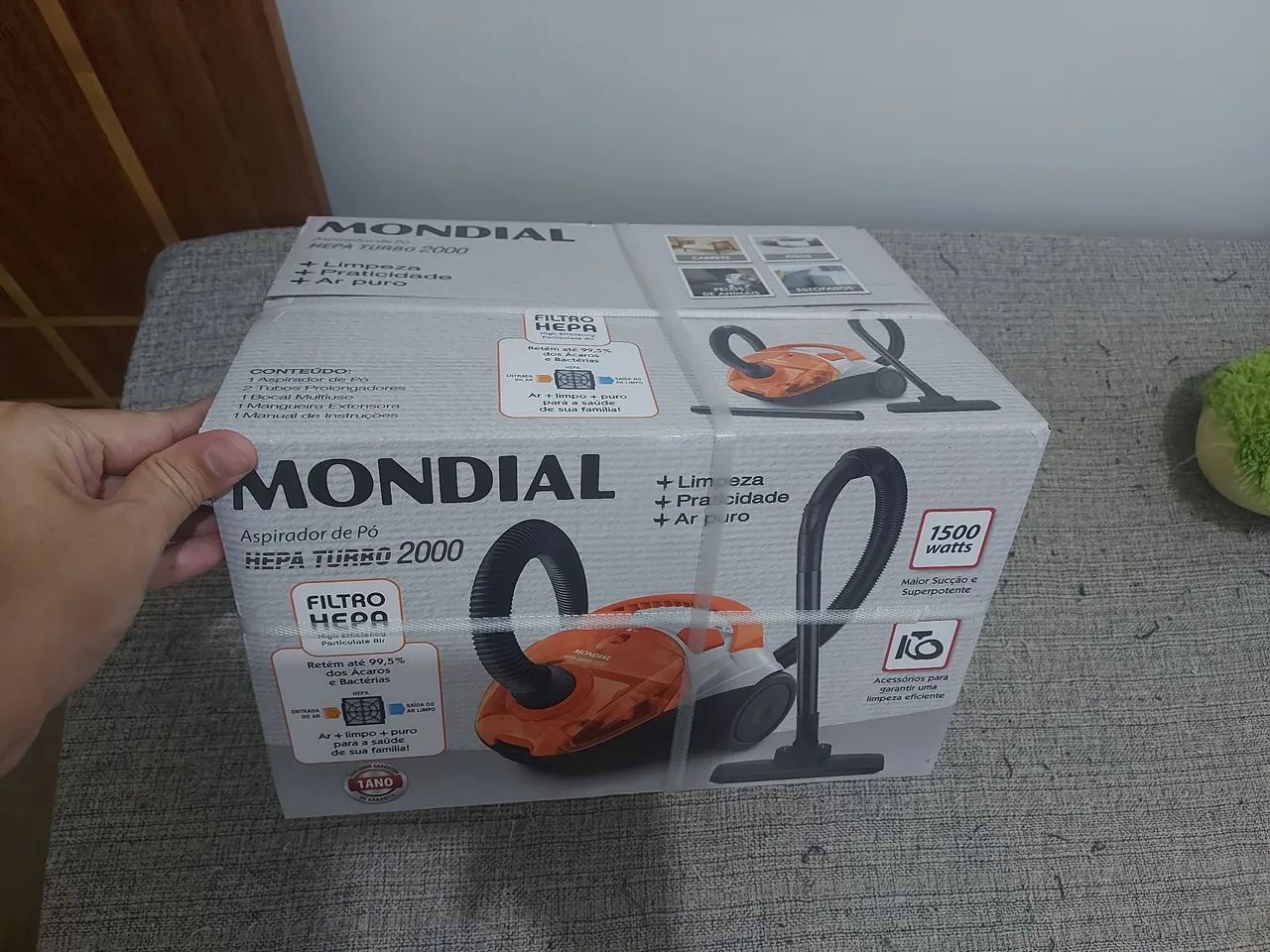 Aspirador de Pó Mondial HEPA Turbo 2000 - 1500W