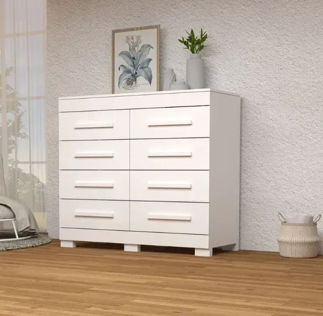 Comoda Nalu 8 Gavetas, 100% MDF - ACP ( Promoção) - Foto 2