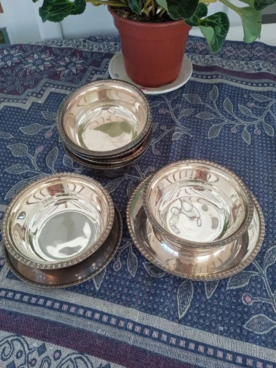 Conjunto consume de prata 90