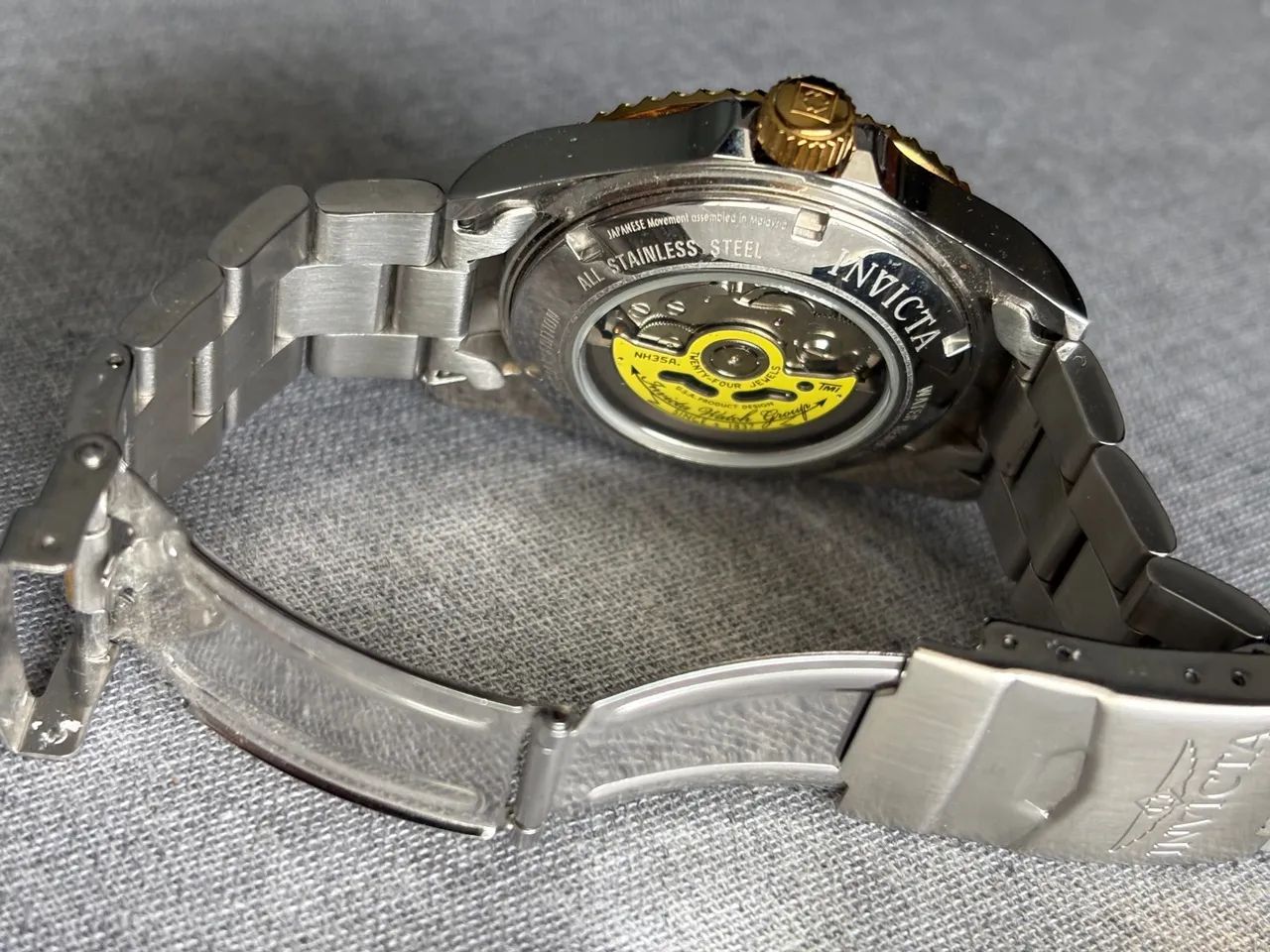 Invicta relogio special edition automatic prata dourado - Foto 2