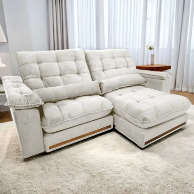sala sofa vretratil e reclinavel de 5 lugares 