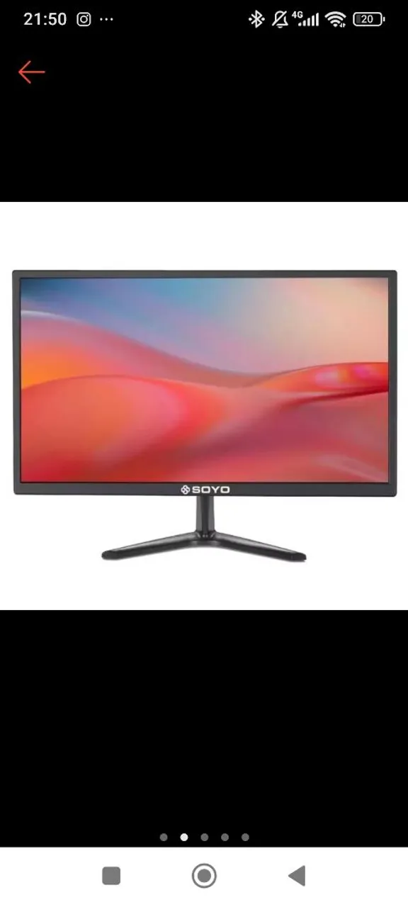Monitor led soyo 19' 5 wid. (VGA/HDMI 1366 X 770/ 80 hz)