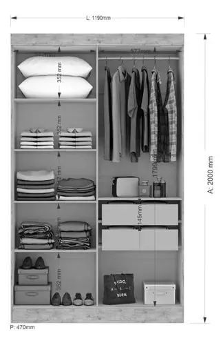 Guarda Roupa 4 Portas 2 Gavetas 100% MDF direto da fabrica - Foto 2