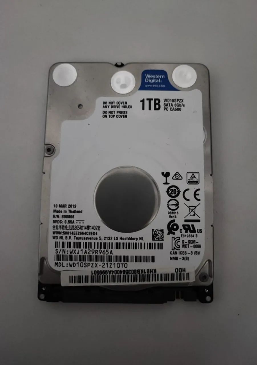 HD Western Digital 1TB (WD10SPZX)