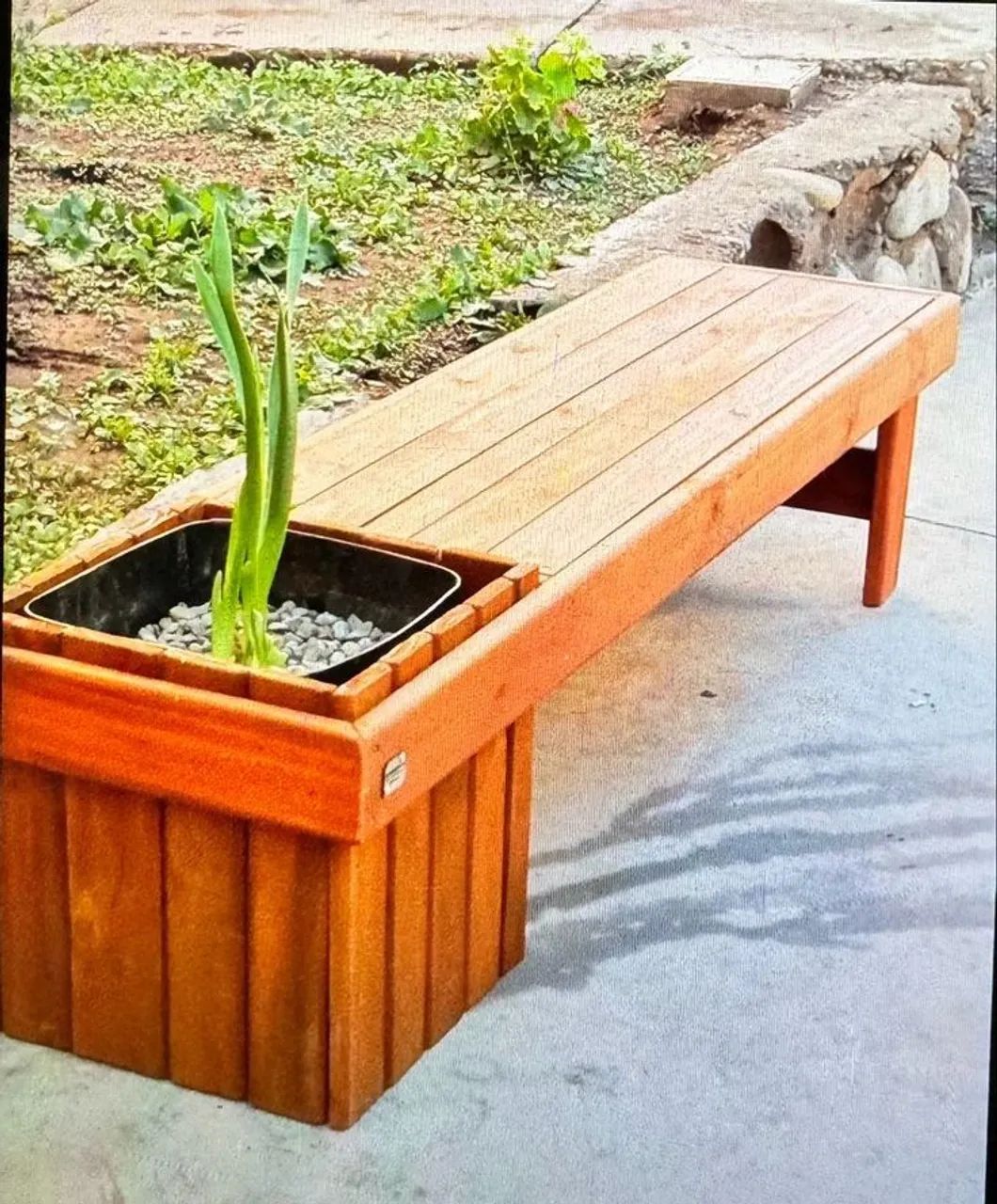 Banco de madeira para jardim - Foto 2