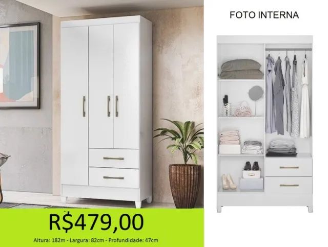 Guarda roupa e solteiro com entrega imediata  - Foto 2