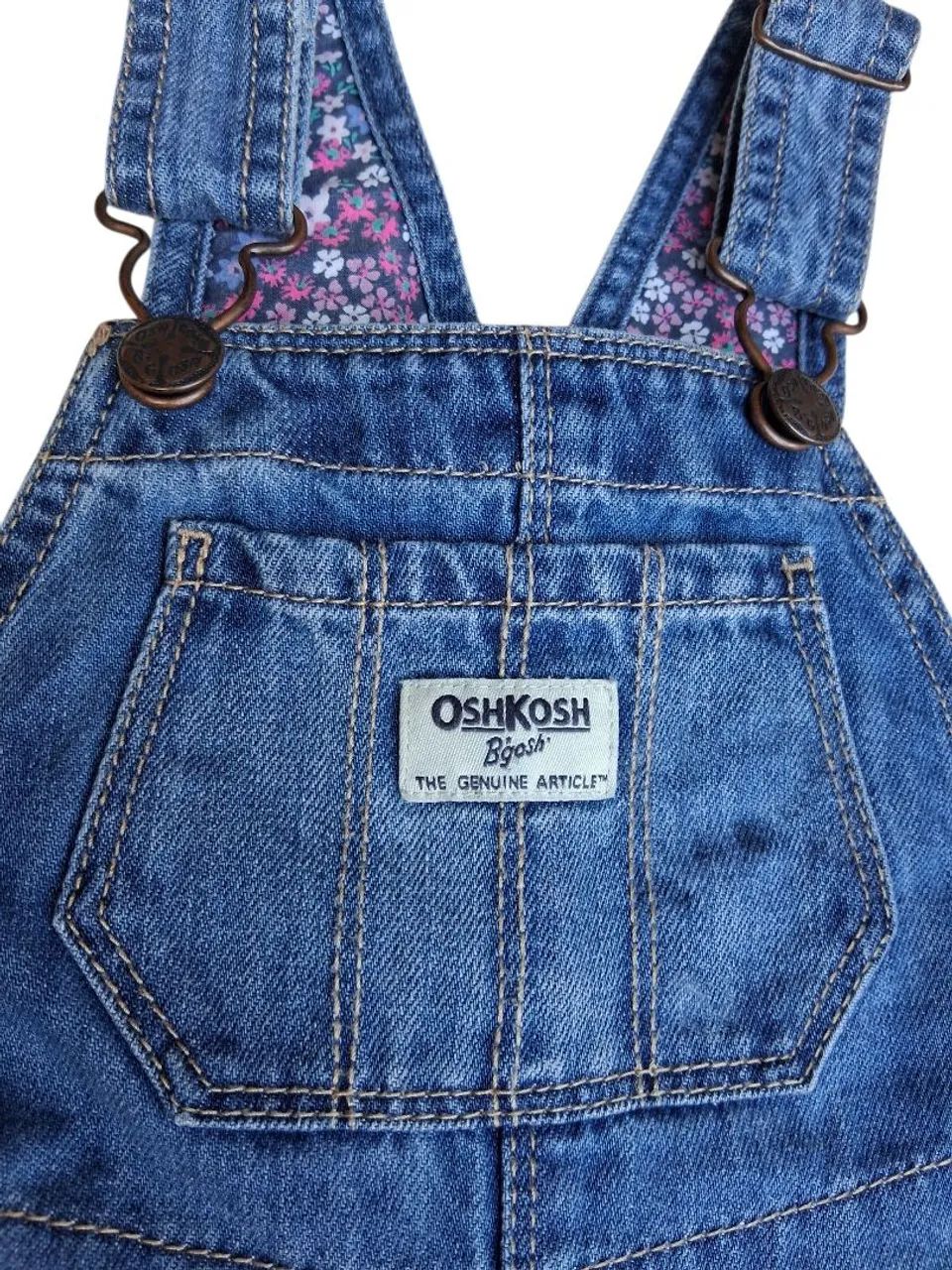 Macacão jeans meninas Oshkosh  - Foto 3