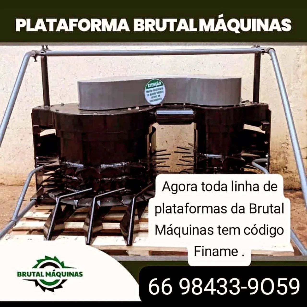 Plataforma de Área Total Brutal Máquinas 
