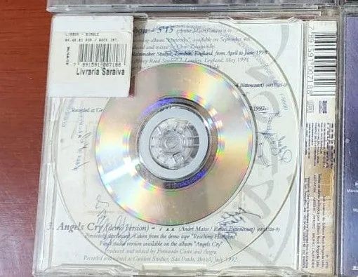 CD single Angra - Lisbon com Autógrafos André Matos Shaman Heavy Metal Iron Maiden  - Foto 2
