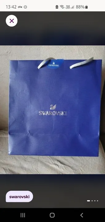 Sacola swarovski 