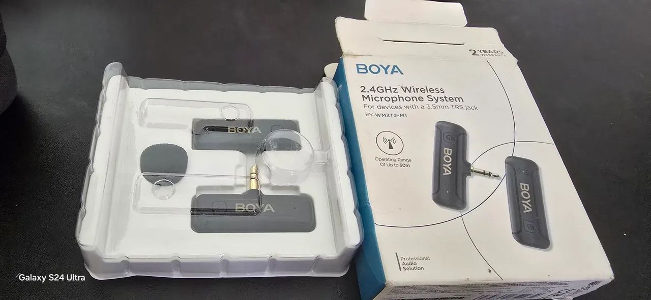 Microfone Boya Insta X4 + Adaptador insta360 X4