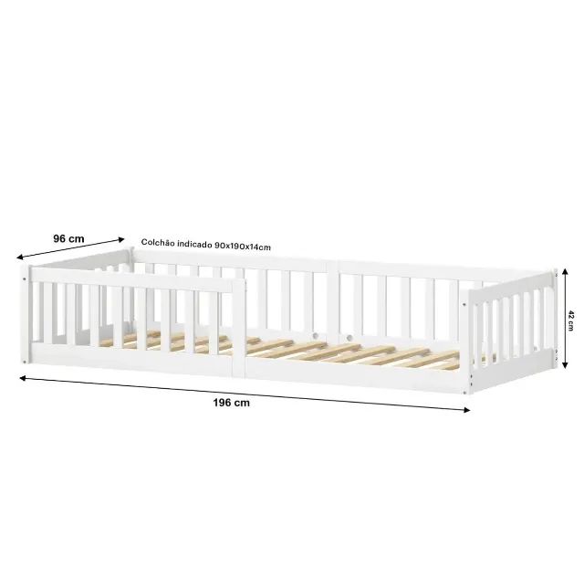 Cama Infantil com Colchão Solteiro  - Foto 2