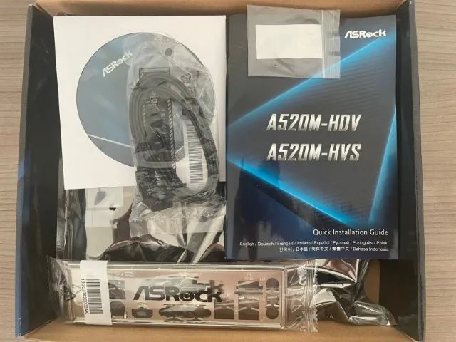 Placa Mãe Asrock A520M-HDV NOVA LACRADA - VALOR MINIMO - Foto 5